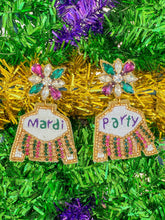 Load image into Gallery viewer, Mardi Party Fringe Jacket Earrings

