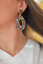 Charger l&#39;image dans la galerie, Boucles d&#39;oreilles Juliette Drop | Édition Mardi Gras
