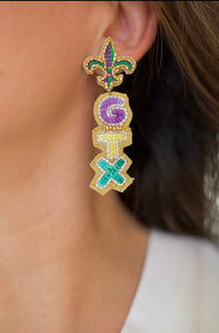 GTX - Galveston Mardi Gras Earrings