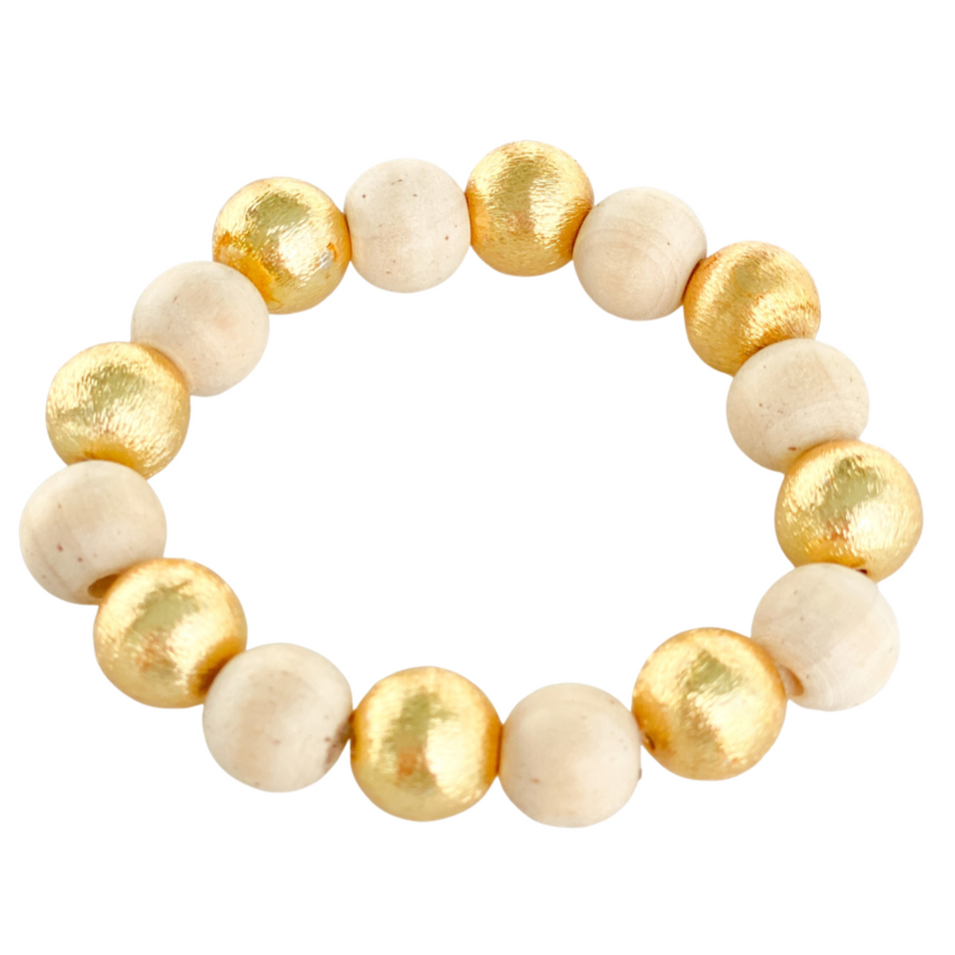 Bracelet Candace Perles en Bois | 12mm