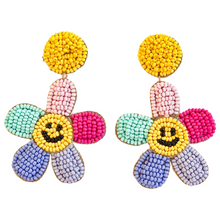 Load image into Gallery viewer, Smiley Daisy Earrings
