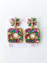 Load image into Gallery viewer, Victoria Earrings | Mardi Gras Edition
