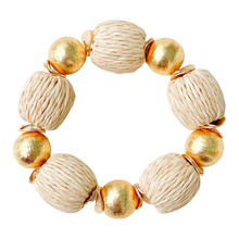 Load image into Gallery viewer, Candace Bracelet Natural Raffia | 14mm
