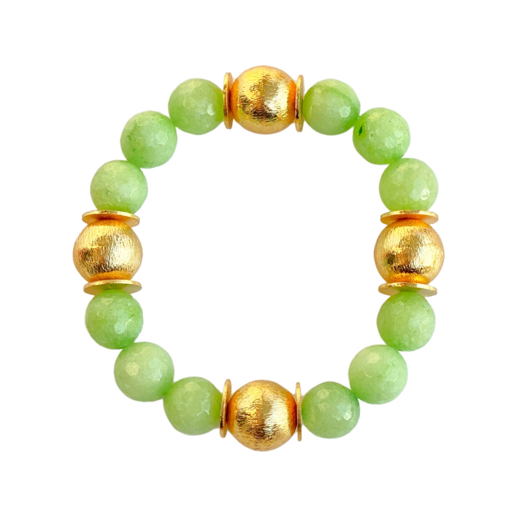 Candace Bracelet Green Jade | 12mm